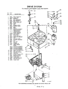 03 - Drive parts for Whirlpool Washer LWA7000W1 / from AppliancePartsPros.com