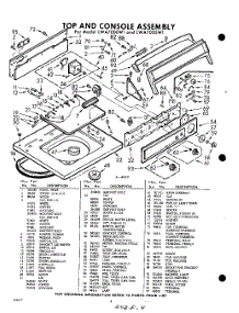 04 - Top And Console parts for Whirlpool Washer LWA7000W1 / from AppliancePartsPros.com