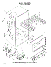 06 - Interior parts for Kitchenaid Refrigerator KFRF19MTTO00 / from AppliancePartsPros.com