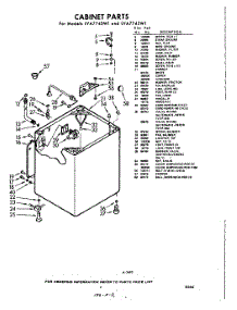02 - Cabinet parts for Whirlpool Washer LVA7740W1 / from AppliancePartsPros.com