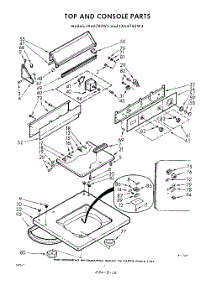 04 - Top And Console parts for Whirlpool Washer LXA6765W4 / from AppliancePartsPros.com