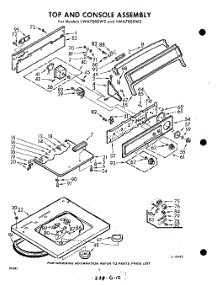04 - Top And Console parts for Whirlpool Washer LWA7000W2 / from AppliancePartsPros.com