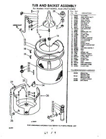 04 - Tub And Basket , Lit / Optional parts for Whirlpool Washer LVA7745W0 / from AppliancePartsPros.com