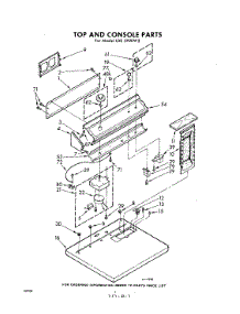 02 - Top And Console parts for Whirlpool Dryer LDE5920W2 / from AppliancePartsPros.com