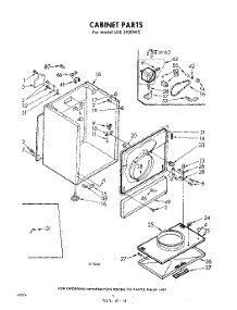 04 - Cabinet parts for Whirlpool Dryer LDE5920W2 / from AppliancePartsPros.com