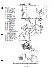 03 - Drive parts for Whirlpool Washer LWA7000W3 / from AppliancePartsPros.com