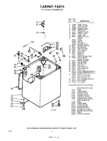 02 - Cabinet parts for Whirlpool Washer LXA6800W0 / from AppliancePartsPros.com