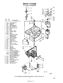 03 - Drive System parts for Whirlpool Washer LXA6800W0 / from AppliancePartsPros.com