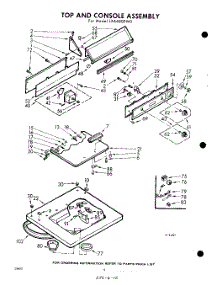 04 - Top And Console parts for Whirlpool Washer LXA6800W0 / from AppliancePartsPros.com