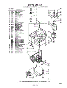 03 - Drive parts for Whirlpool Washer LVA7745W1 / from AppliancePartsPros.com