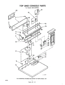 04 - Top And Console parts for Whirlpool Dryer LDE6400W0 / from AppliancePartsPros.com
