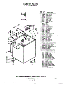 02 - Cabinet parts for Whirlpool Washer LXA6800W2 / from AppliancePartsPros.com