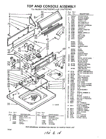 05 - Top And Console parts for Whirlpool Washer LVA7900W0 / from AppliancePartsPros.com
