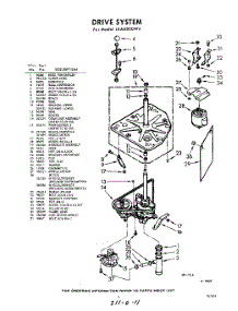 03 - Drive parts for Whirlpool Washer LXA6800W4 / from AppliancePartsPros.com
