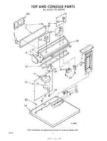 04 - Top And Console parts for Whirlpool Dryer LDE6400W1 / from AppliancePartsPros.com