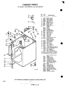 02 - Cabinet parts for Whirlpool Washer LWA7005W2 / from AppliancePartsPros.com