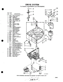 03 - Drive parts for Whirlpool Washer LWA7005W2 / from AppliancePartsPros.com