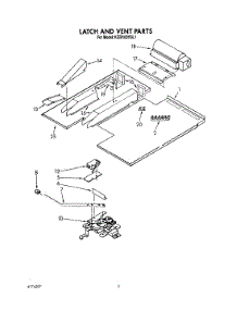 04 - Latch And Vent, Optional parts for Kitchenaid Oven KEBI100YWH1 / from AppliancePartsPros.com