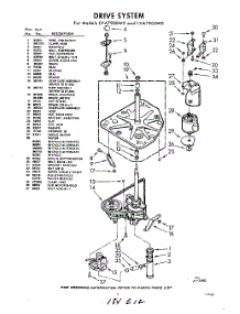03 - Drive parts for Whirlpool Washer LVA7905W0 / from AppliancePartsPros.com