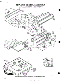 04 - Top And Console parts for Whirlpool Washer LWA7005W3 / from AppliancePartsPros.com