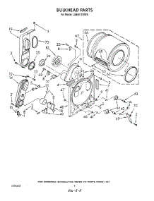 05 - Bulkhead parts for Whirlpool Dryer LG8601XWN0 / from AppliancePartsPros.com