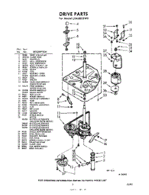 03 - Drive parts for Whirlpool Washer LXA6805W0 / from AppliancePartsPros.com