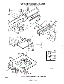 04 - Top And Console parts for Whirlpool Washer LXA6805W0 / from AppliancePartsPros.com