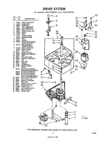 03 - Drive parts for Whirlpool Washer LWA7500W1 / from AppliancePartsPros.com