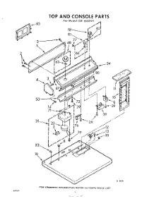 04 - Top And Console parts for Whirlpool Dryer LDE6600W1 / from AppliancePartsPros.com