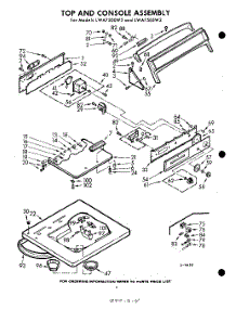 04 - Top And Console parts for Whirlpool Washer LWA7500W2 / from AppliancePartsPros.com