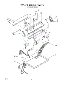 02 - Section parts for Whirlpool Dryer LE7700XWN0 / from AppliancePartsPros.com