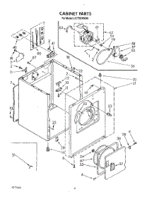 03 - Section parts for Whirlpool Dryer LE7700XWN0 / from AppliancePartsPros.com