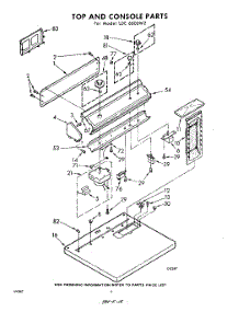 04 - Top And Console parts for Whirlpool Dryer LDE6600W2 / from AppliancePartsPros.com