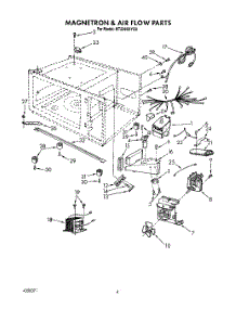 04 - Section parts for Whirlpool Microwave MT2080XYR0 / from AppliancePartsPros.com