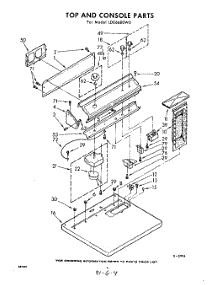 04 - Top And Console parts for Whirlpool Dryer LDE6680W0 / from AppliancePartsPros.com