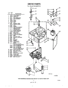 03 - Drive parts for Whirlpool Washer LXA6805W4 / from AppliancePartsPros.com