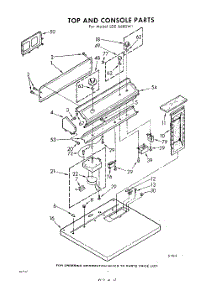 04 - Top And Console parts for Whirlpool Dryer LDE6680W1 / from AppliancePartsPros.com