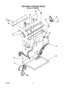 02 - Section parts for Whirlpool Dryer LE7760XWN0 / from AppliancePartsPros.com