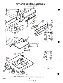 04 - Top And Console parts for Whirlpool Washer LXA6860W0 / from AppliancePartsPros.com