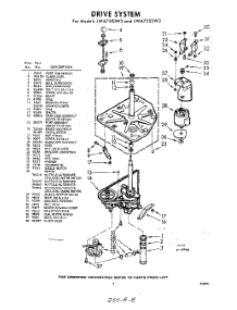 03 - Drive parts for Whirlpool Washer LWA7505W3 / from AppliancePartsPros.com