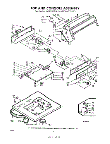 04 - Top And Console parts for Whirlpool Washer LWA7505W3 / from AppliancePartsPros.com