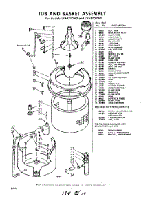02 - Tub And Basket , Lit / Optional parts for Whirlpool Washer LVA8705W3 / from AppliancePartsPros.com