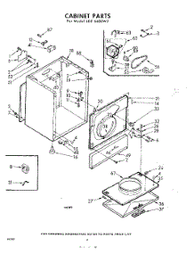 02 - Cabinet parts for Whirlpool Dryer LDE6680W2 / from AppliancePartsPros.com