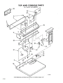 04 - Top And Console parts for Whirlpool Dryer LDE6680W2 / from AppliancePartsPros.com