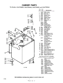 02 - Cabinet parts for Whirlpool Washer LWA7700W0 / from AppliancePartsPros.com