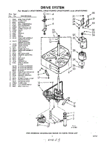 03 - Drive parts for Whirlpool Washer LWA7700W0 / from AppliancePartsPros.com