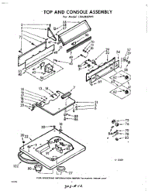 04 - Top And Console parts for Whirlpool Washer LXA6860W1 / from AppliancePartsPros.com