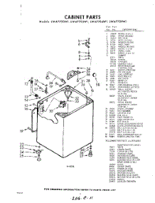 02 - Cabinet parts for Whirlpool Washer LWA7700W1 / from AppliancePartsPros.com