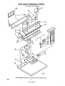 04 - Top And Console parts for Whirlpool Dryer LDE6900W0 / from AppliancePartsPros.com