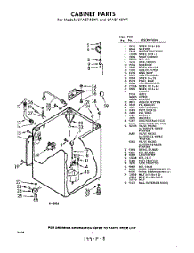 02 - Cabinet parts for Whirlpool Washer LVA8740W1 / from AppliancePartsPros.com